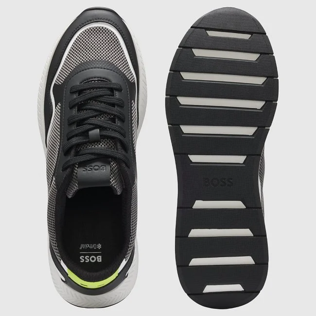 Zapatillas Boss Negras y Blancas Hombre