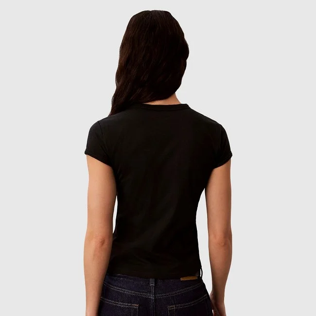 Camiseta Calvin Klein Negra Mujer