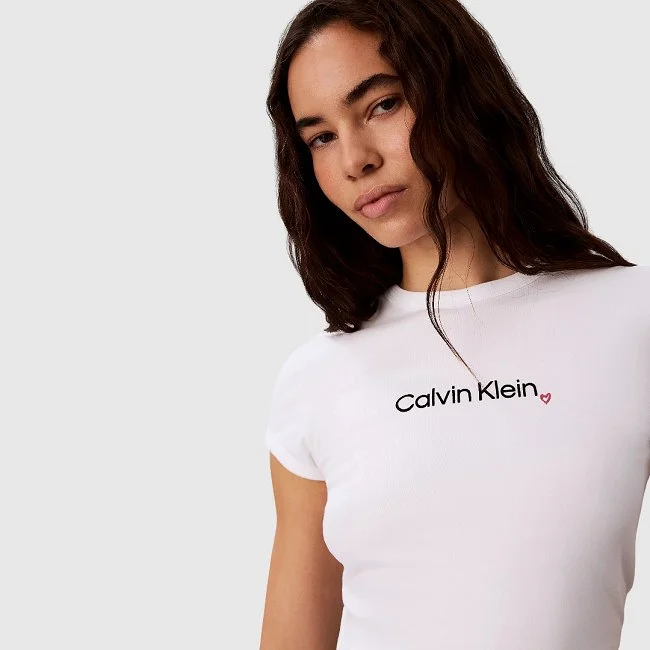 Camiseta Calvin Klein Blanca Mujer