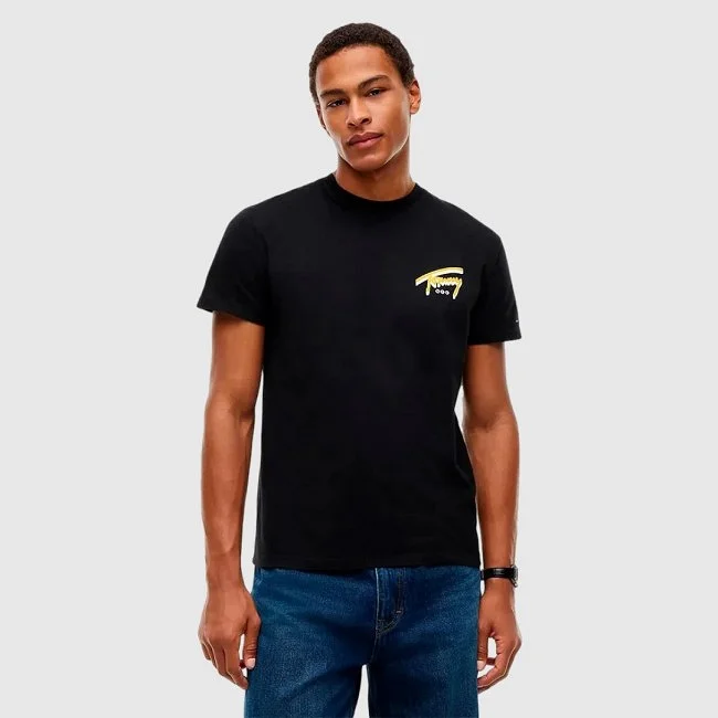 Camiseta Tommy Hilfiger Negra Hombre