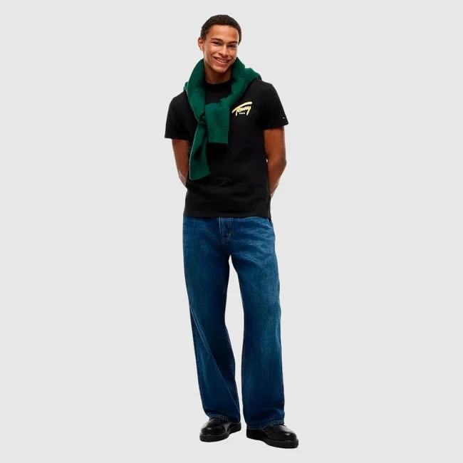 Camiseta Tommy Hilfiger Negra Hombre