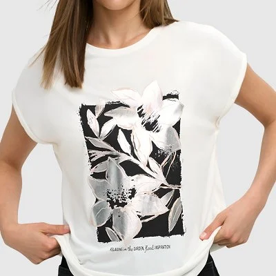 Camiseta ONLY Blanca Mujer