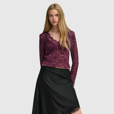 Camiseta ONLY Morado Mujer