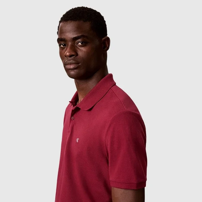 Polo Calvin Klein Burdeos Hombre