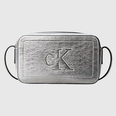 Bolso Calvin Klein Plateado...