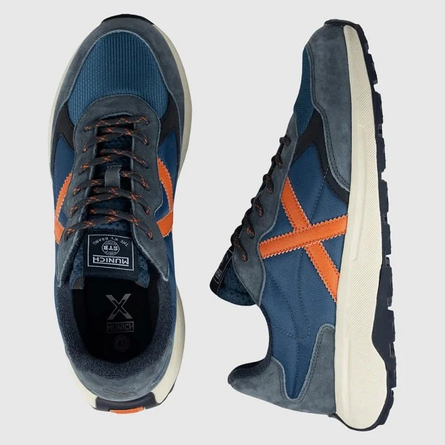 Zapatillas Munich Azules y Naranjas...
