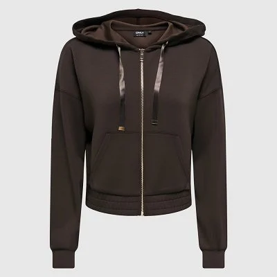 Sudadera ONLY Marrón Mujer