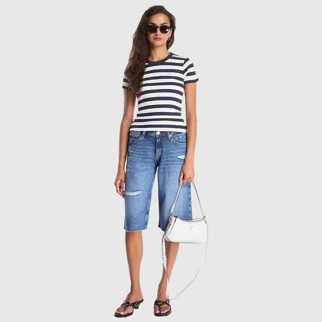 Camiseta Guess Rayas Mujer
