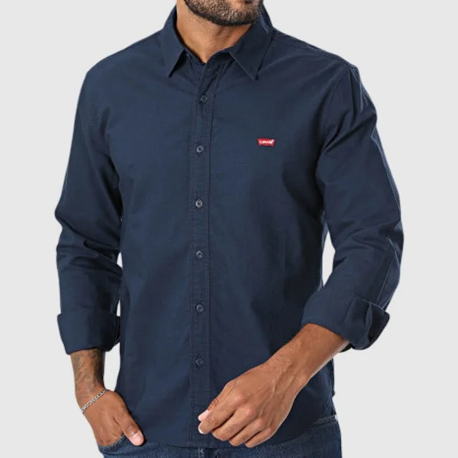 Camisa Levi's Azul Marino Hombre