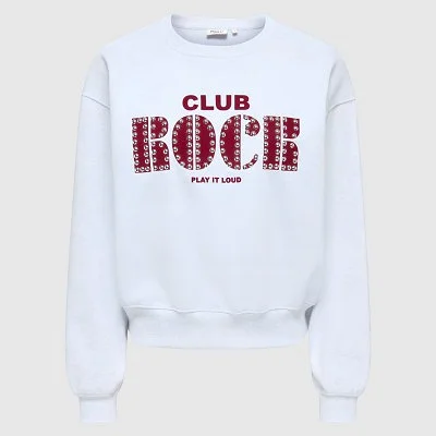 Sudadera ONLY Blanca Mujer