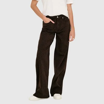 Pantalón ONLY Marrón Mujer