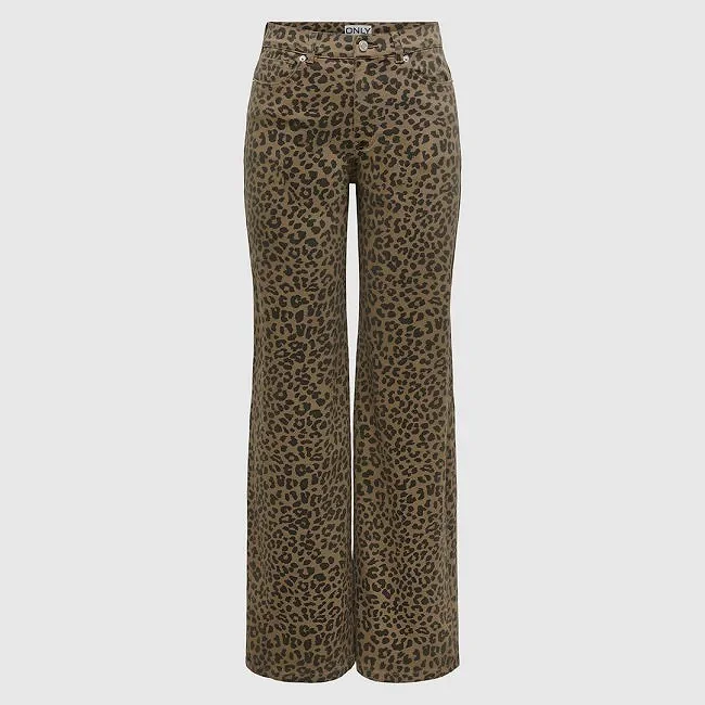 Pantalón ONLY Beige Mujer