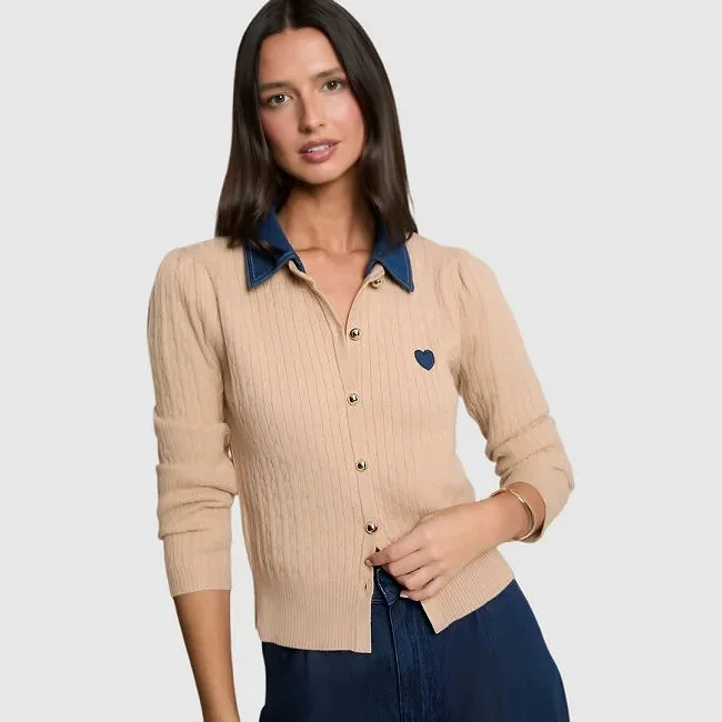 Camisa Morgan Beige Mujer