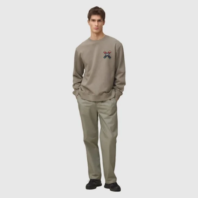 Sudadera Blue Banana Kaki Hombre