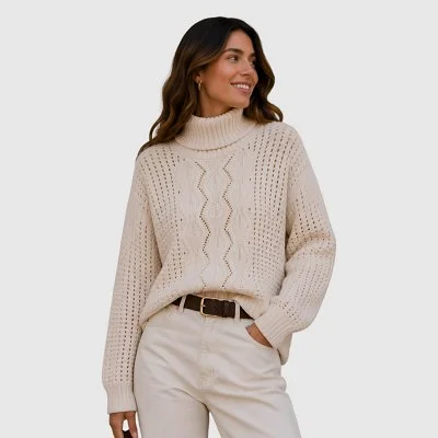Jersey Tiffosi Beige Mujer