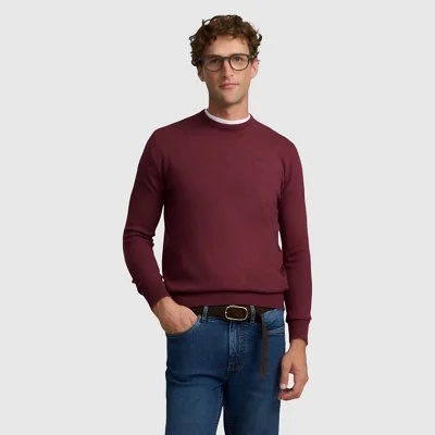 Jersey Silbon Burdeos Hombre