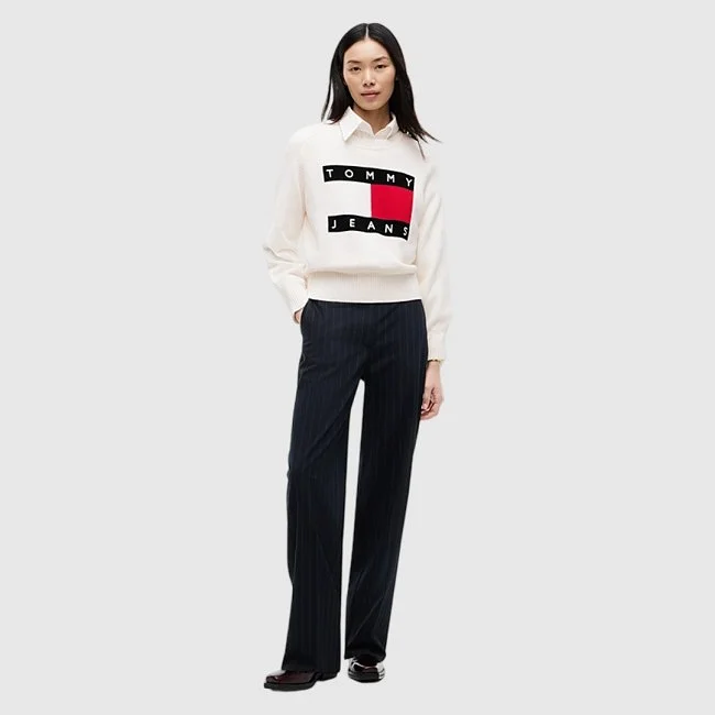 Jersey Tommy Hilfiger Blanco Mujer