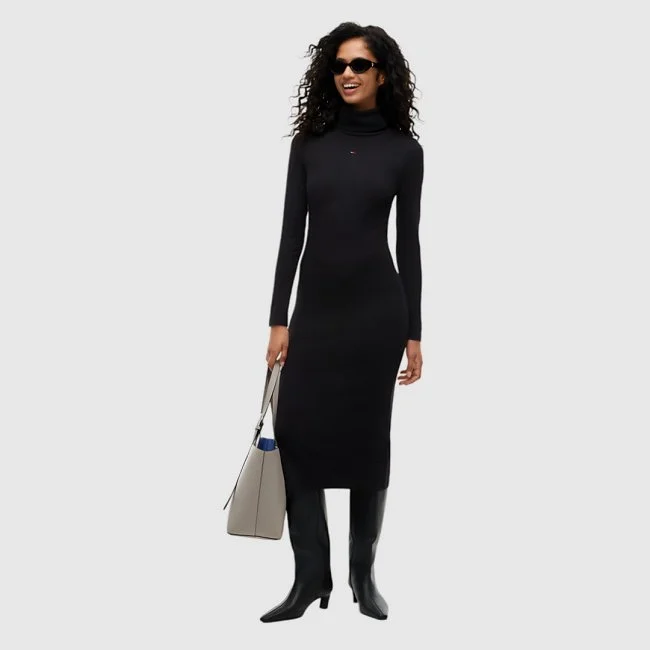 Vestido Tommy Hilfiger Negro Mujer