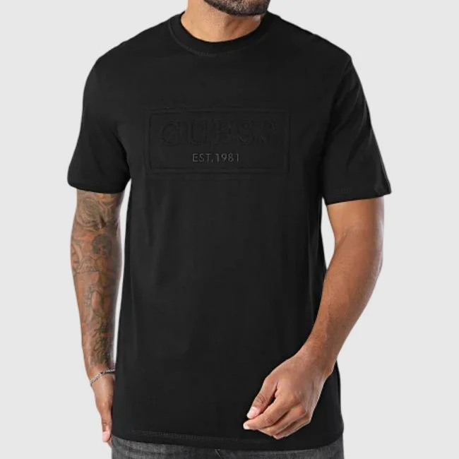 Camiseta Guess Negra Hombre