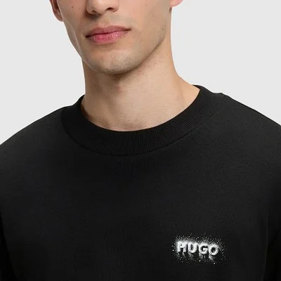 Sudadera Hugo Negra Hombre 2