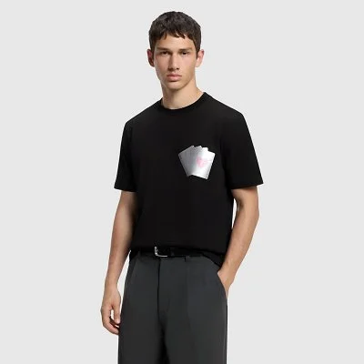 Camiseta Hugo Negra Hombre