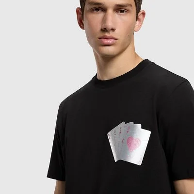 Camiseta Hugo Negra Hombre 2