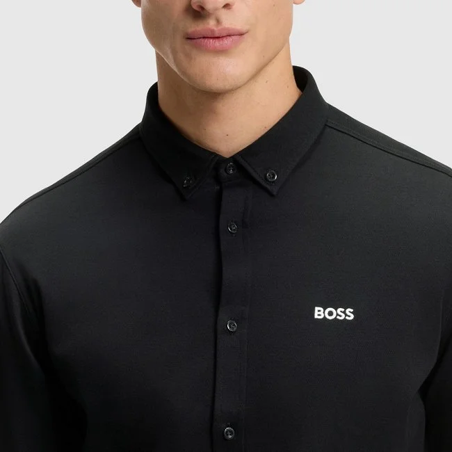 Camisa Boss Negra Hombre