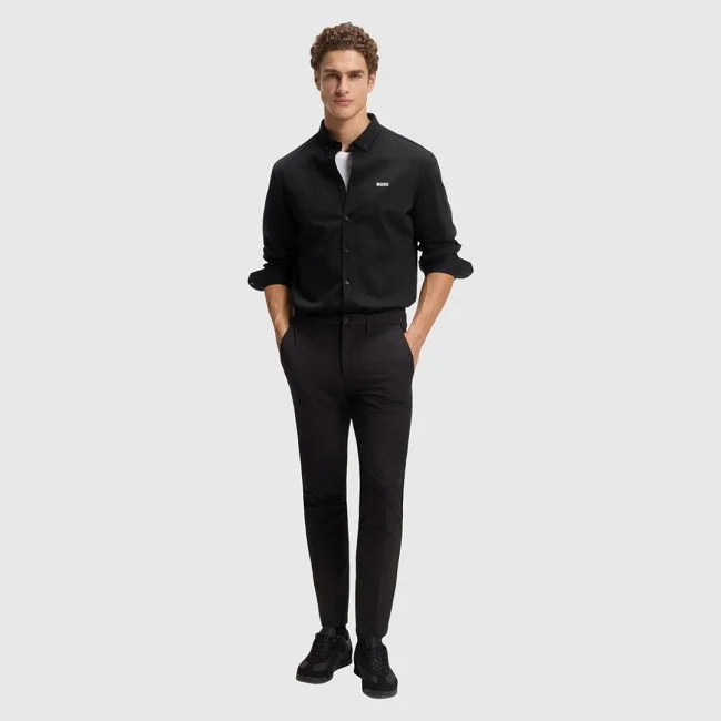 Camisa Boss Negra Hombre