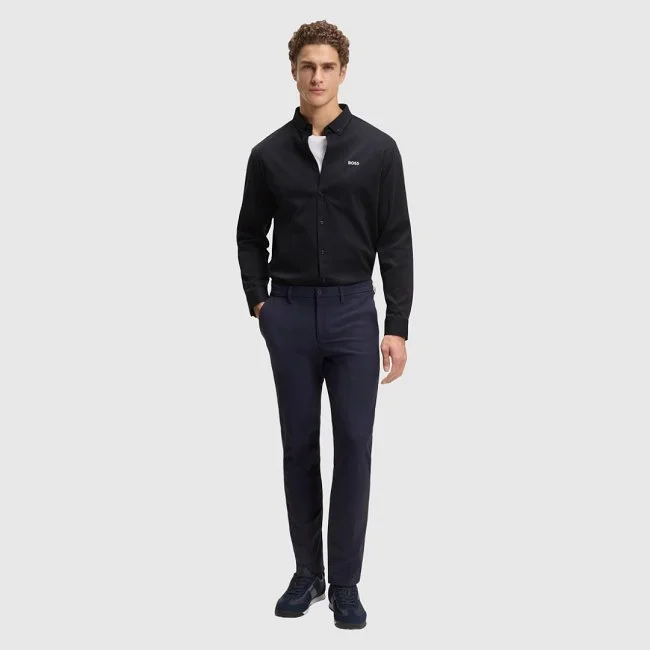 Camisa Boss Azul Oscuro Hombre