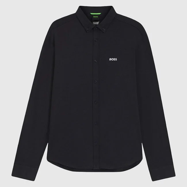 Camisa Boss Azul Oscuro Hombre