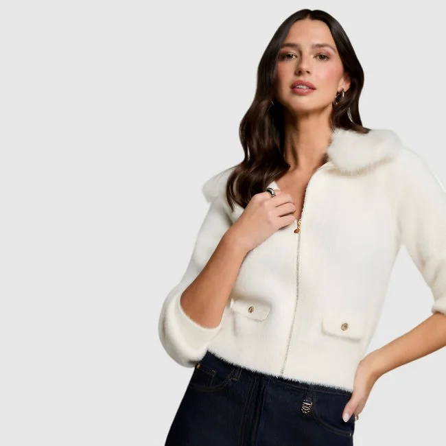 Chaqueta Morgan Marfil Mujer