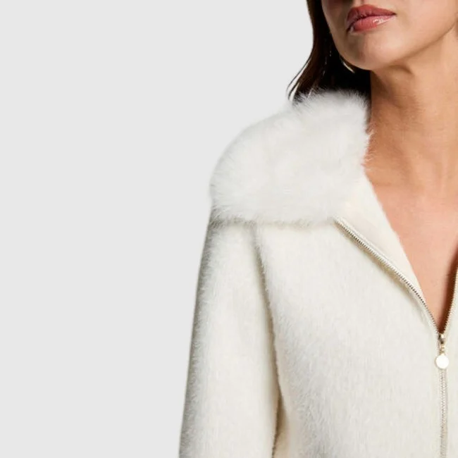 Chaqueta Morgan Marfil Mujer
