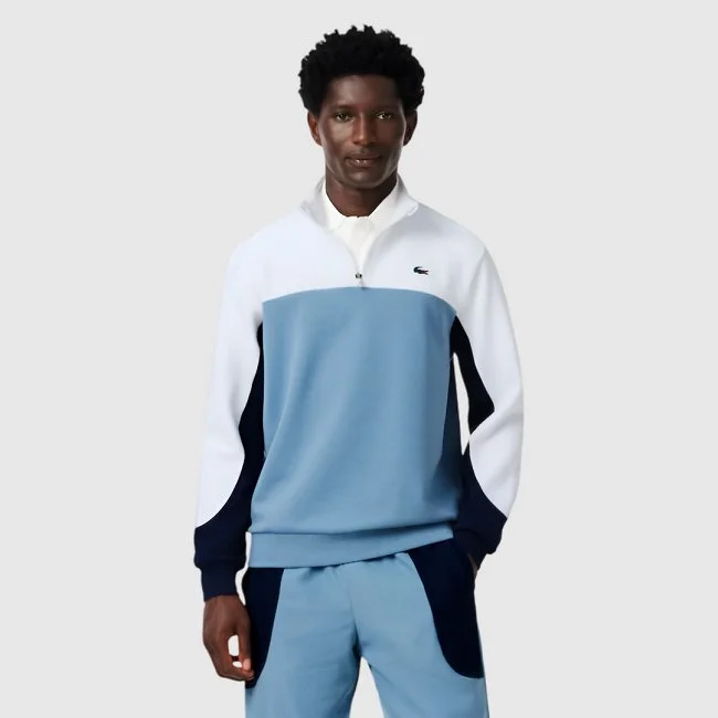 Sudadera Lacoste Azul y Blanca Hombre