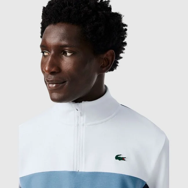 Sudadera Lacoste Azul y Blanca Hombre