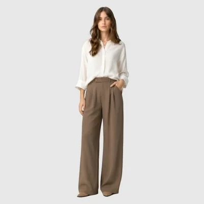 Pantalón Tiffosi Marrón Mujer