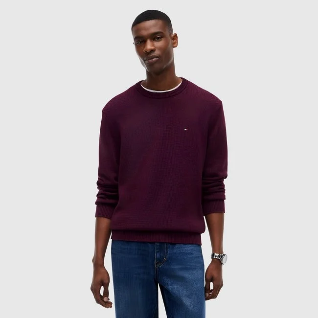 Jersey Tommy Hilfiger Burdeos Hombre