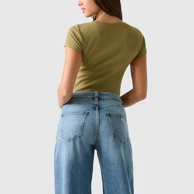 Camiseta Guess Verde Mujer 2