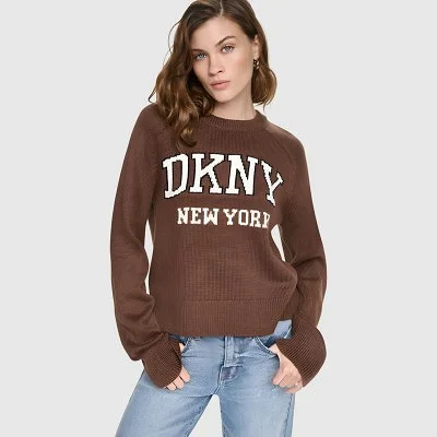 Jersey DKNY Marrón Mujer
