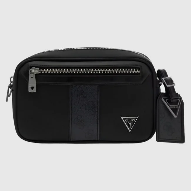Bandolera Guess Negra Hombre