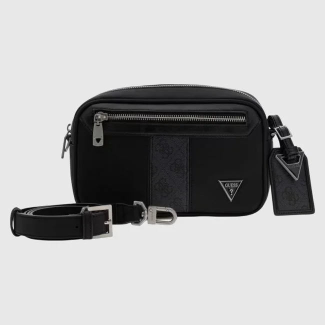 Bandolera Guess Negra Hombre