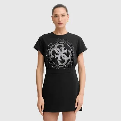 Camiseta Guess Negra Mujer