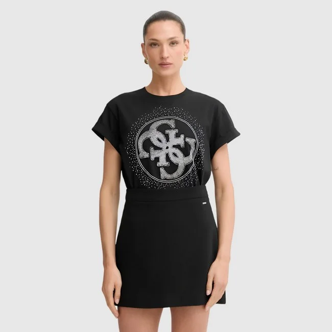 Camiseta Guess Negra Mujer