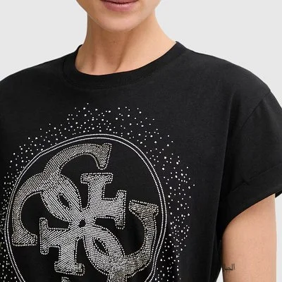 Camiseta Guess Negra Mujer 2