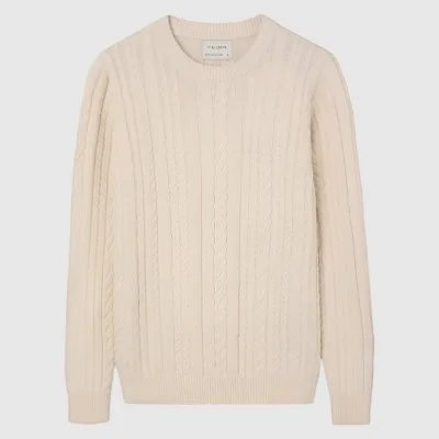 Jersey Silbon Beige Hombre