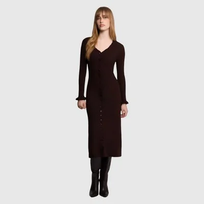 Vestido Morgan Marrón Mujer