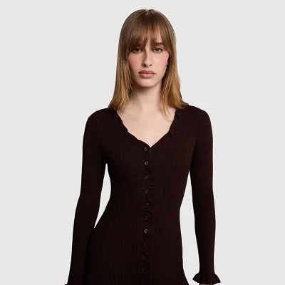 Vestido Morgan Marrón Mujer 2