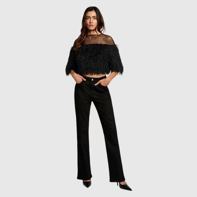 Pantalón Morgan Negro Mujer