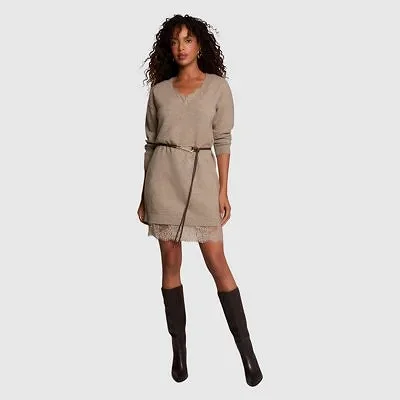 Vestido Morgan Marrón Mujer