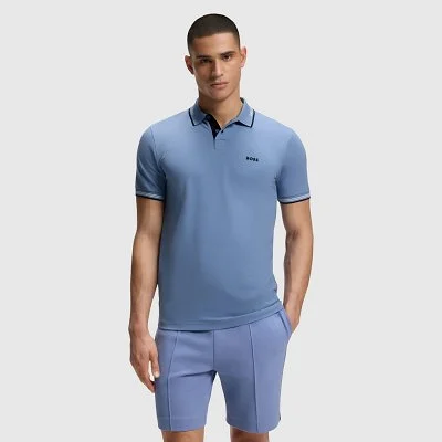 Polo Boss Azul Hombre