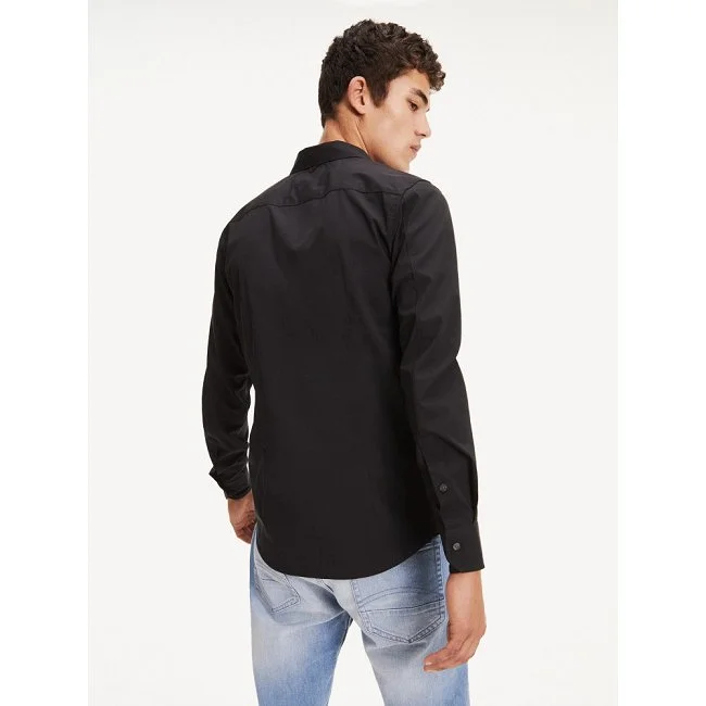 Camisa Tommy Hilfiger Negra Hombre